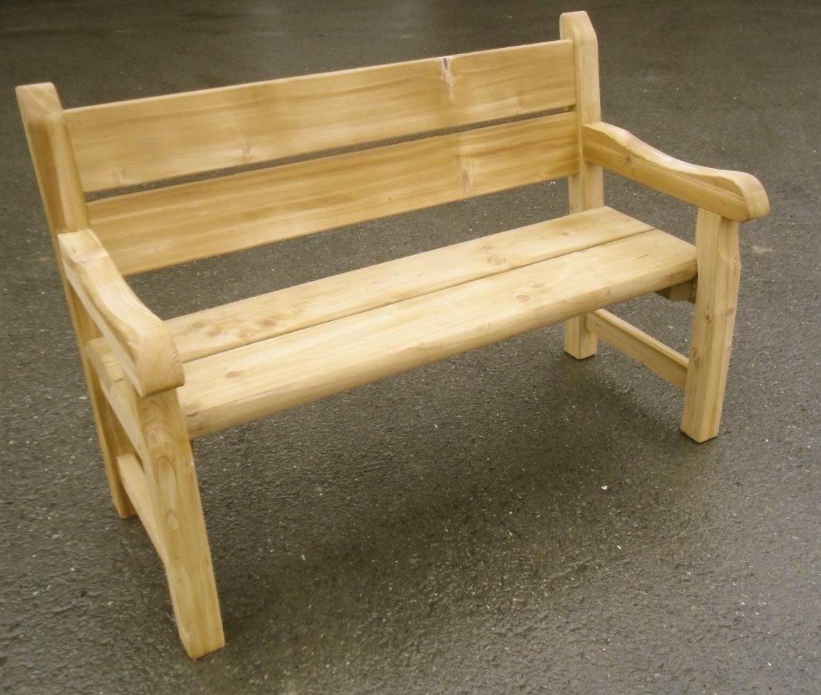 Rustikale Sitzbank London