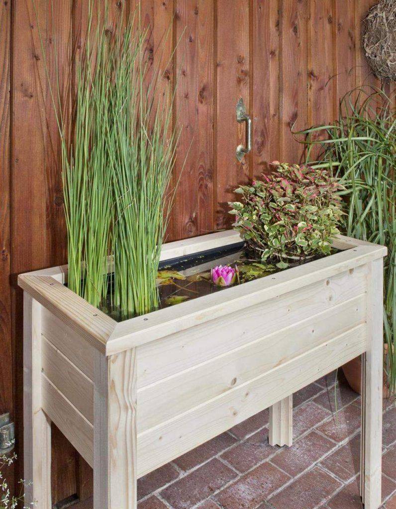 Hochbeet als Miniteich