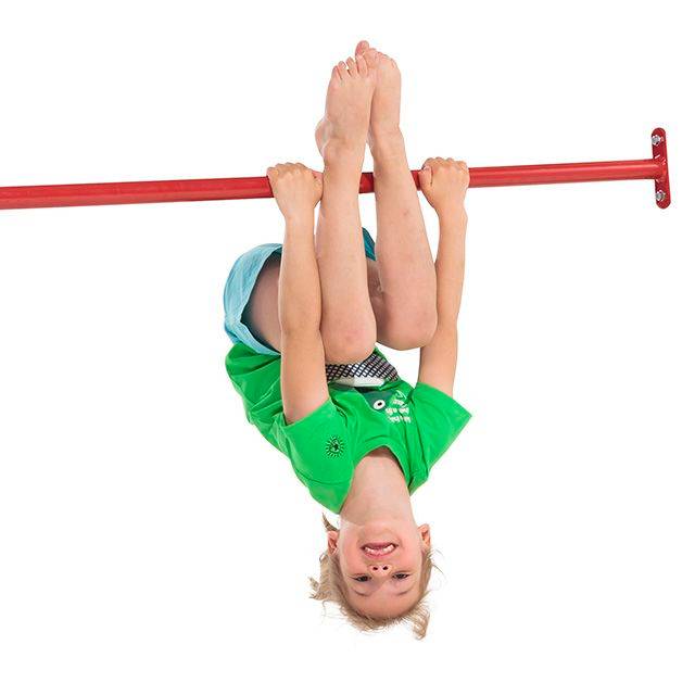 Rote Reckstange aus Metall