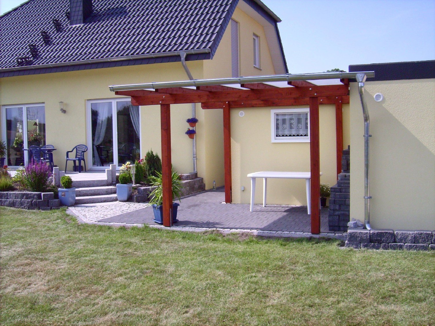 4-Pfosten-Überdachung