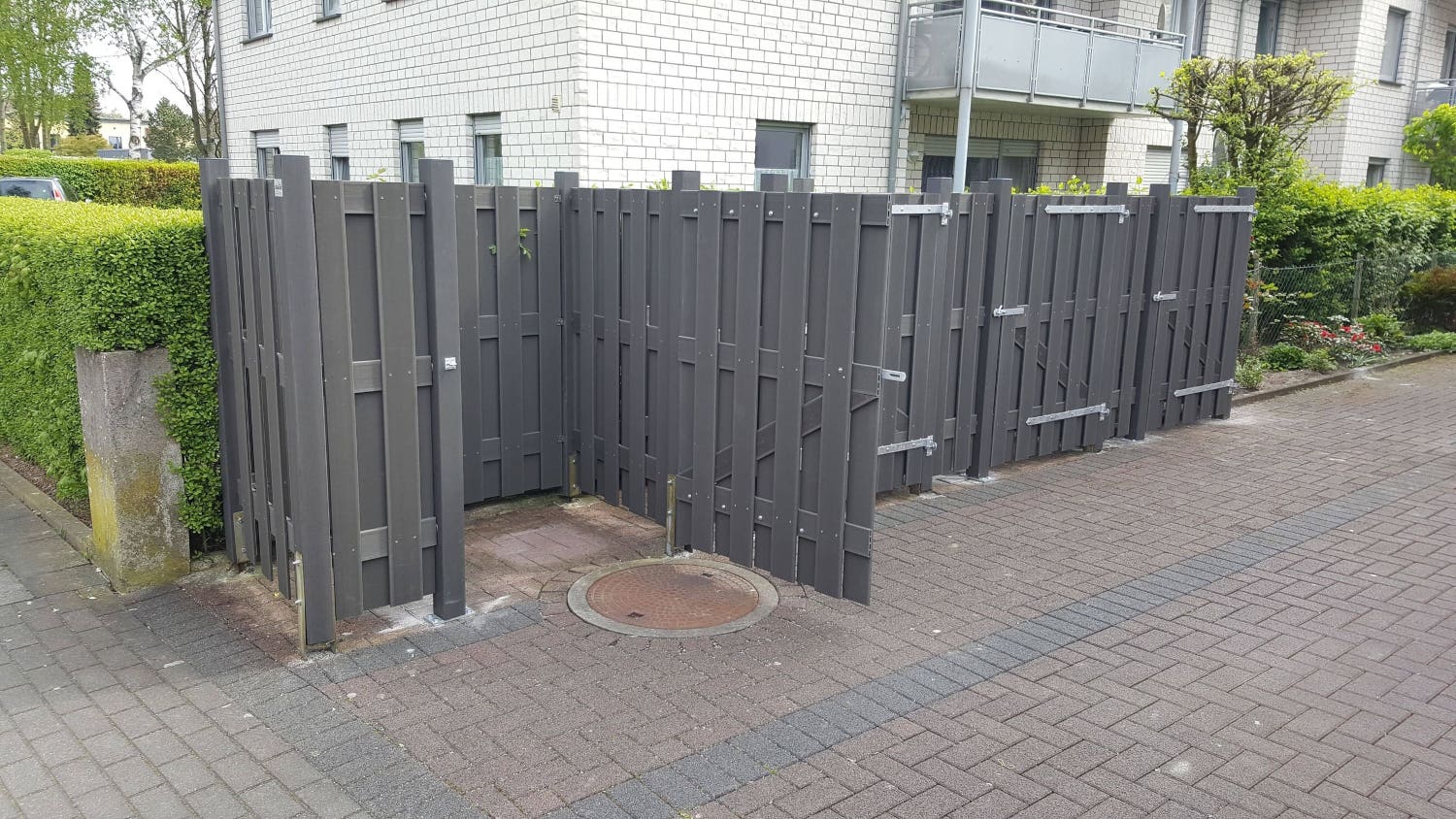 Individuelle Mülltonnenverkleidungen aus WPC