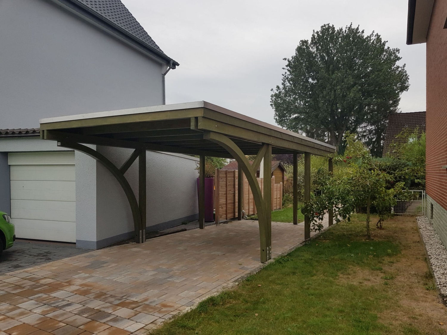 Carport mit 2 Bögen