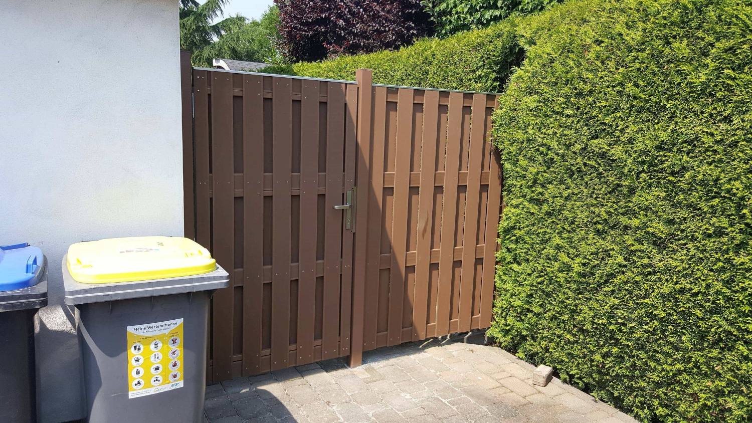 WPC-Bretterzaun braun