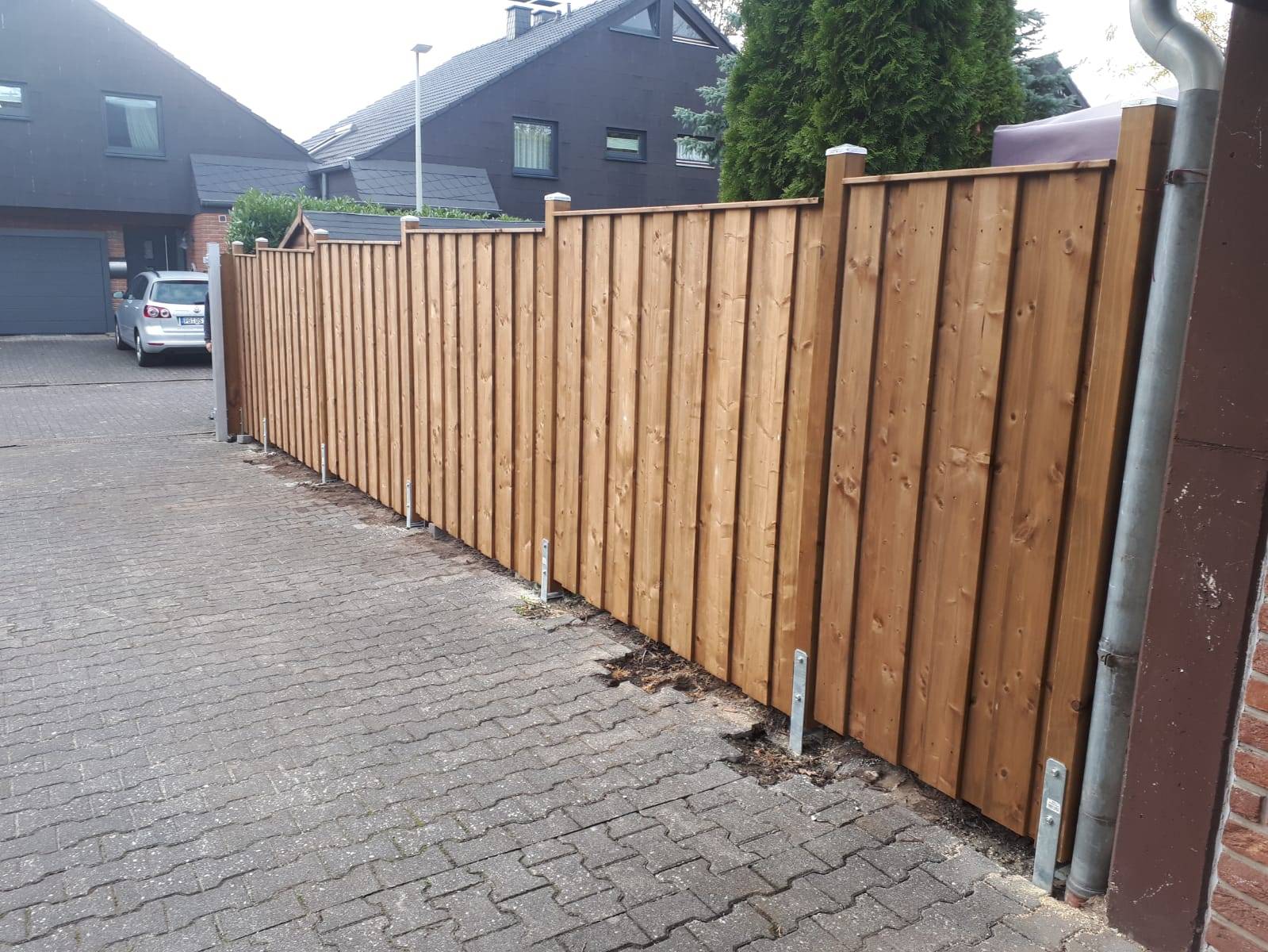 Zaun stabile und rustikale Bauweise