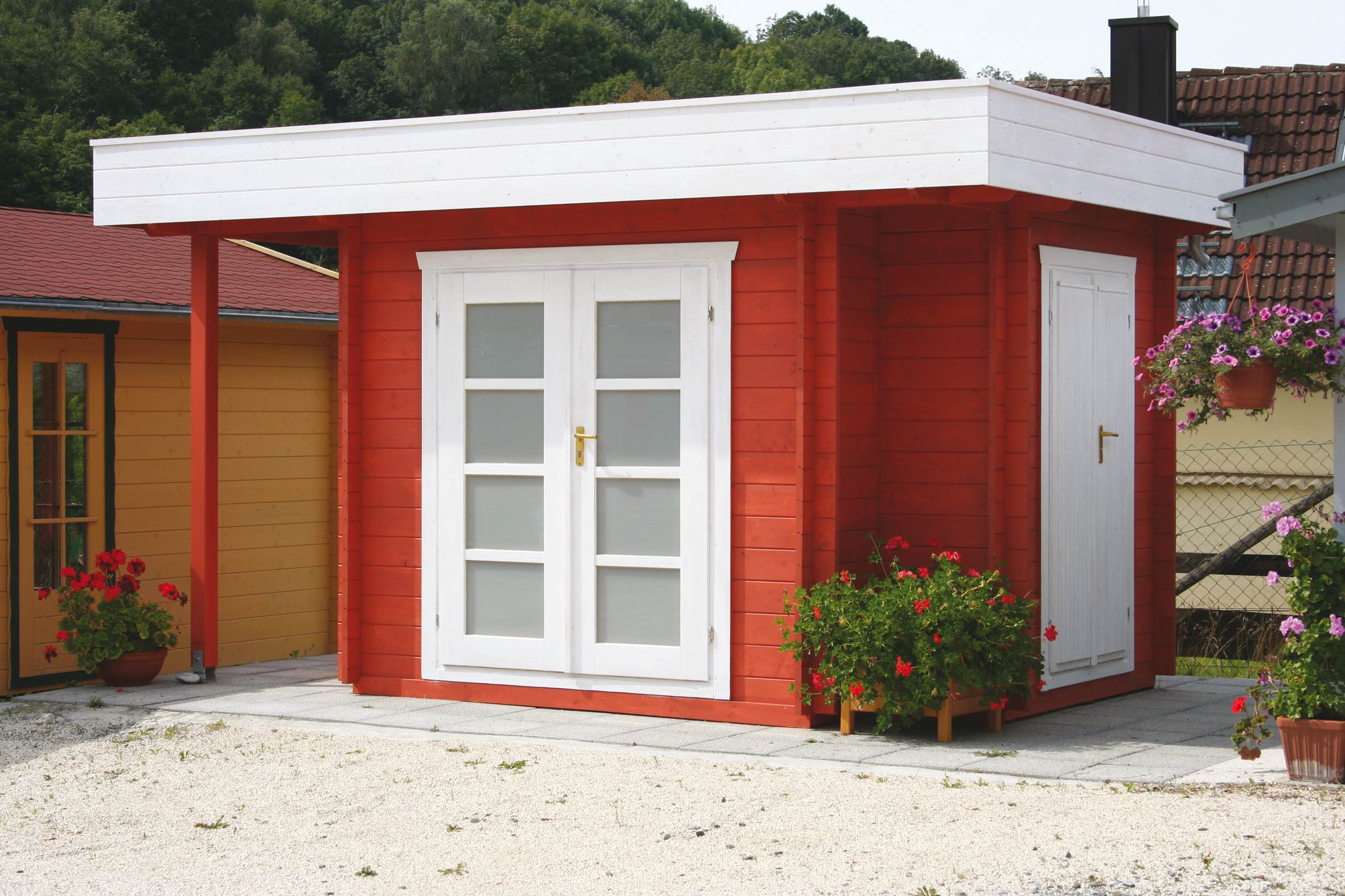 Portland Gartenhaus schwedenrot