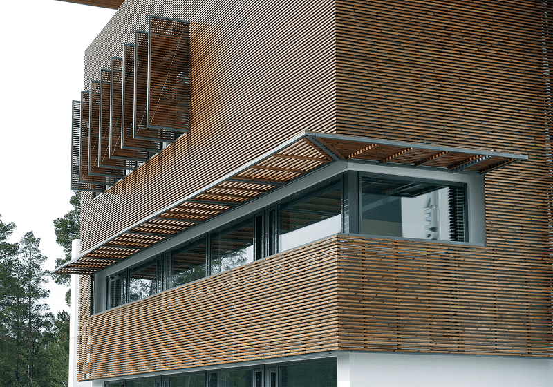 Lunawood® Thermoholz-Fassade modern