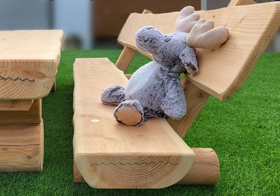 Feldberg Kinder-Holzbank in Kinder-Sitzgruppe