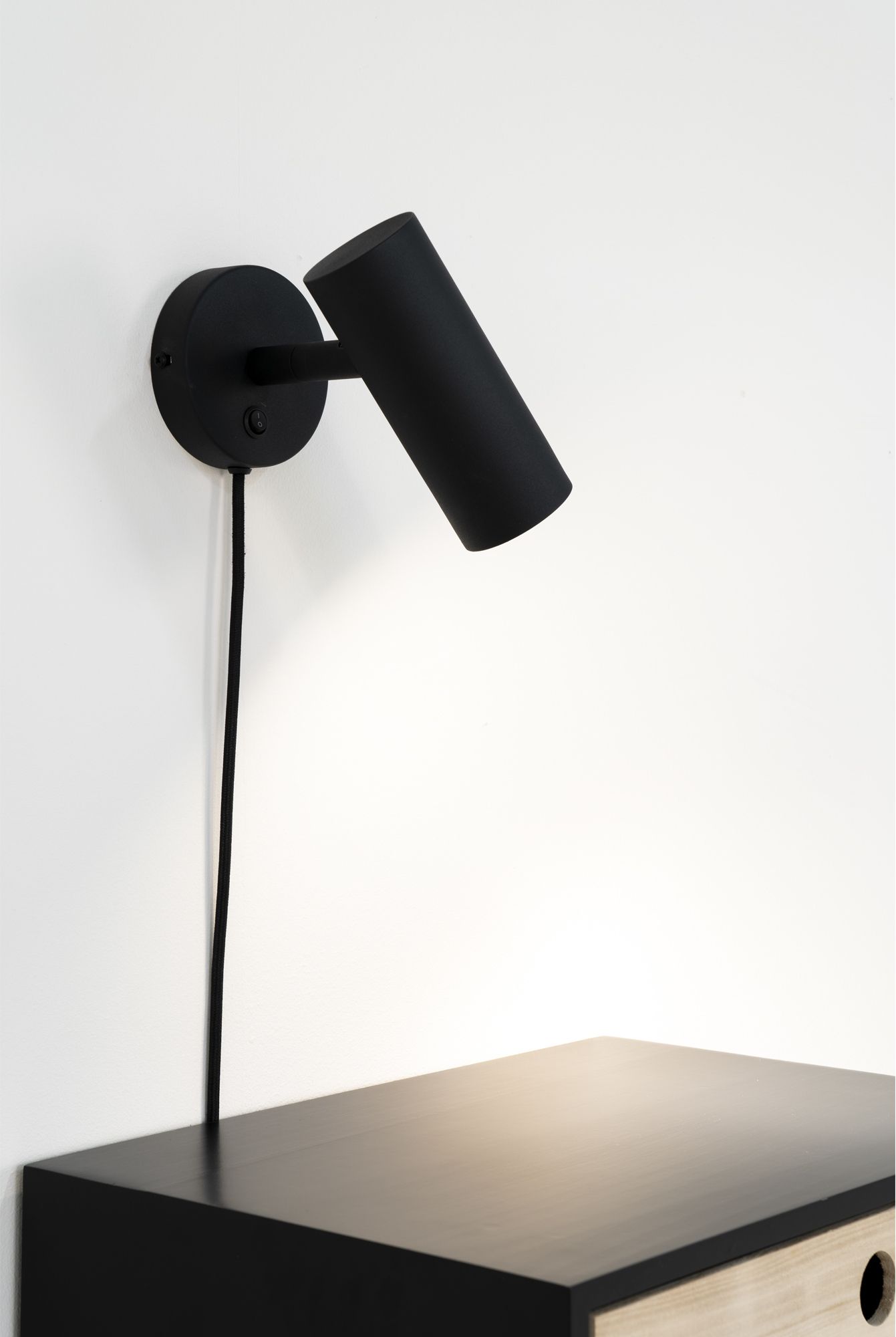 Paris Wandleuchte Metall schwarz