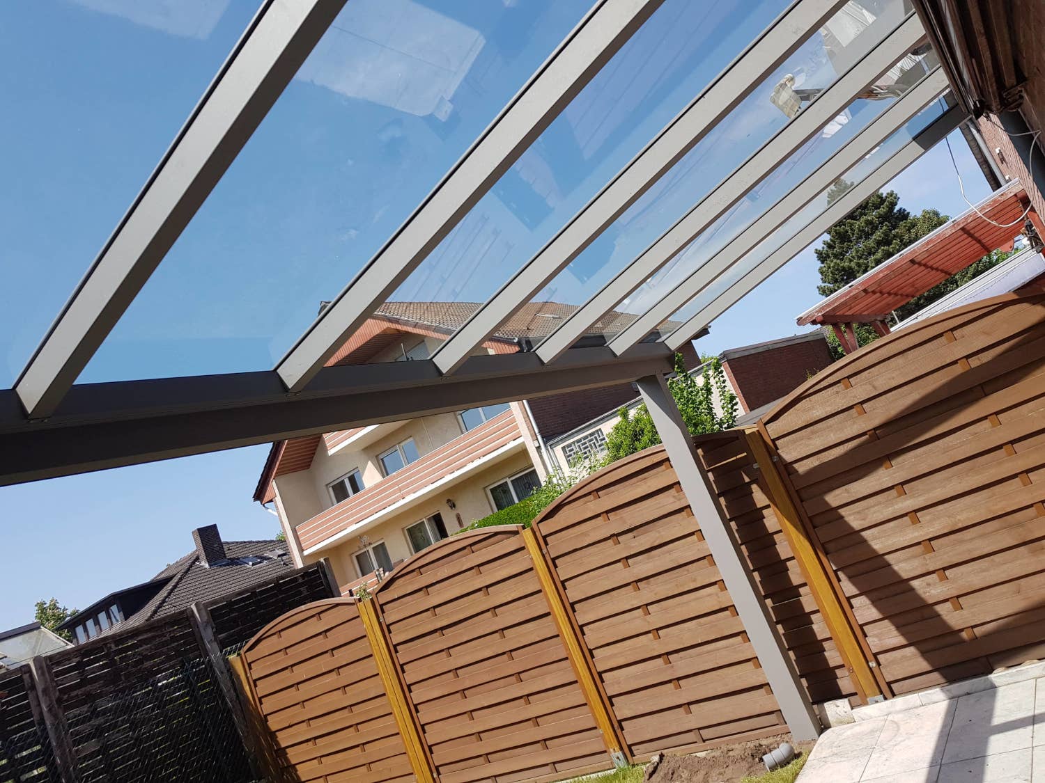 Terrassenüberdachung aus Aluminium