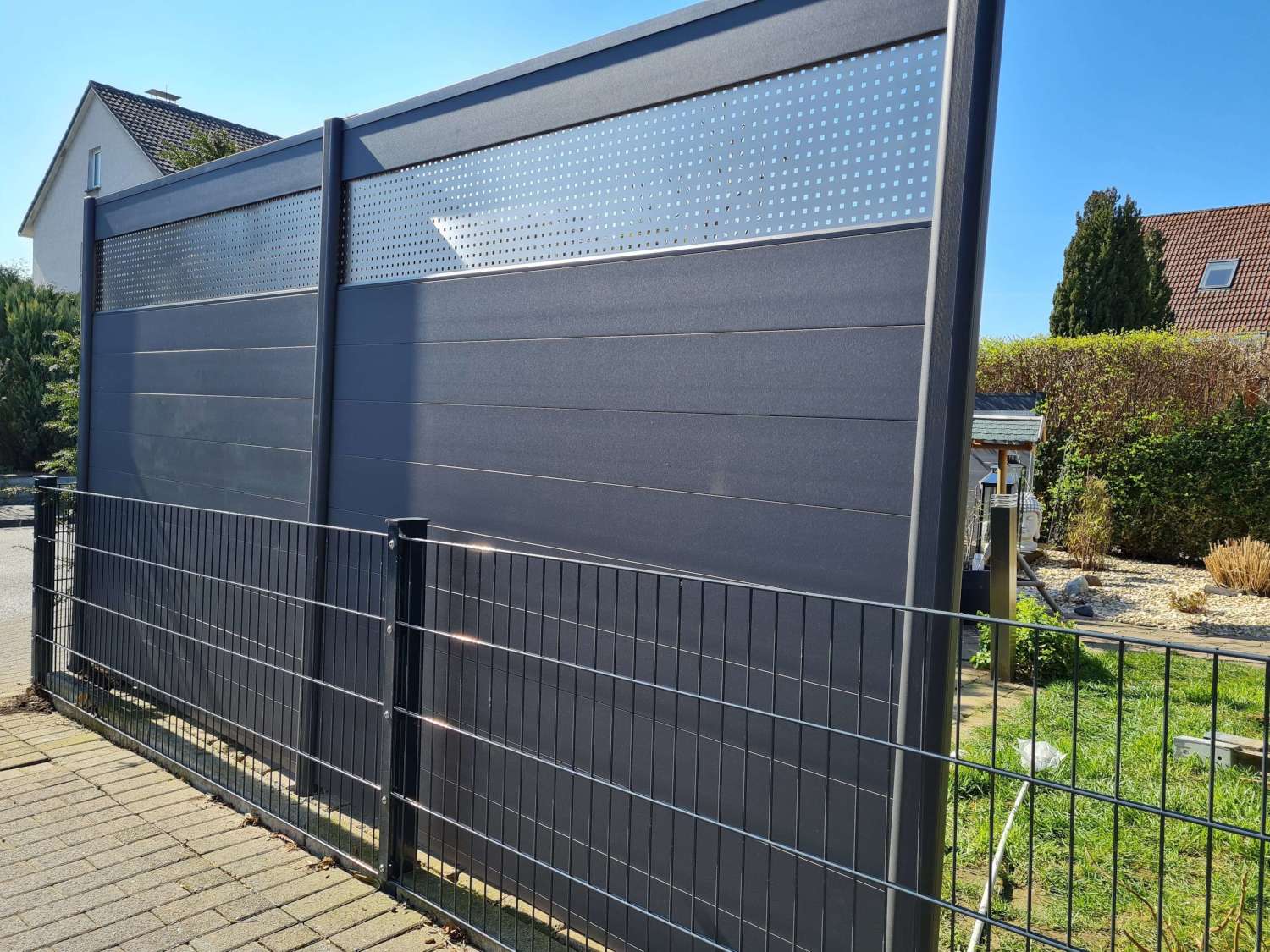 TraumGarten WPC-Zaun, Doppelstabzaun