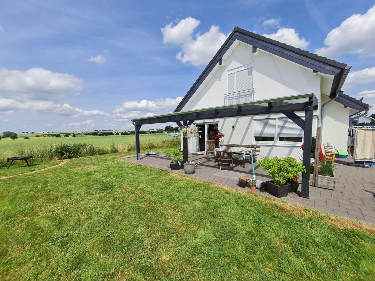 Terrassendach dunkelgrau