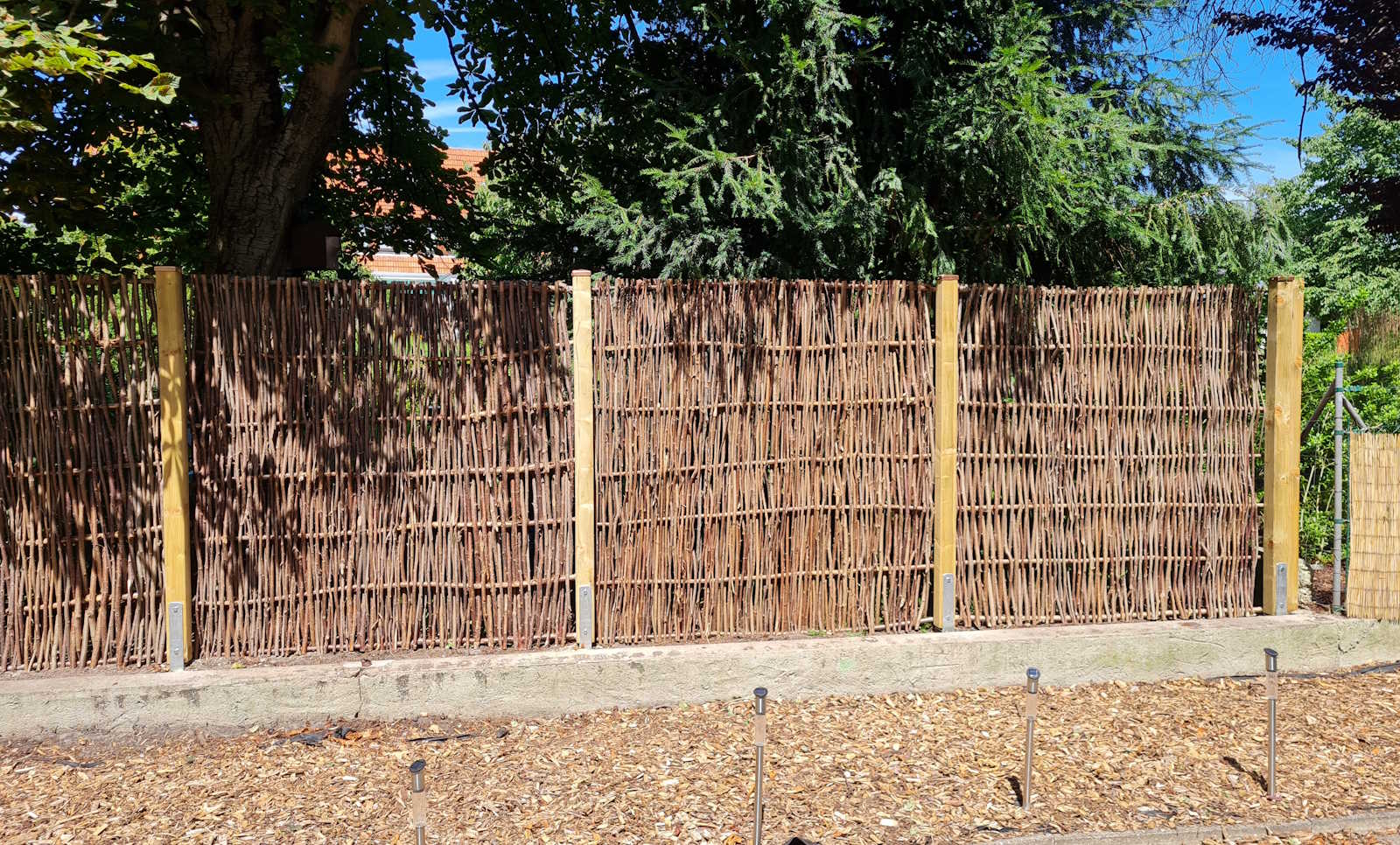 Naturstyle Holzzaun Hasel