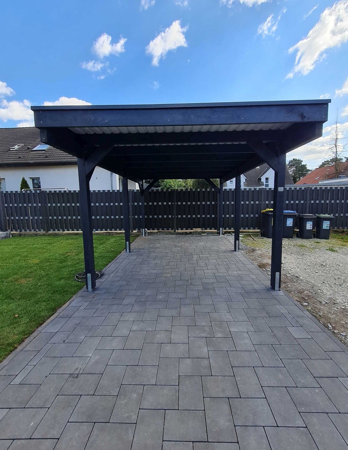 Carport schwarz