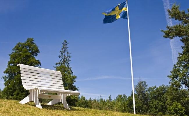 Typisch skandinavische Gartenmöbel aus Holz