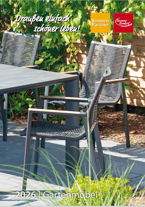 Katalog SonnenPartner und Sunny Smart Gartenmöbel 2026