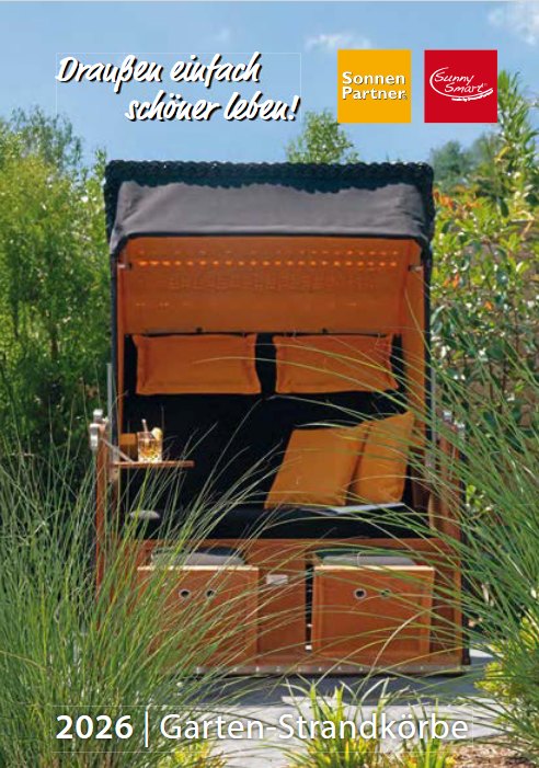 Vorschau SonnenPartner und Sunny Smart Strandkörbe 2026