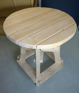 Extra-stabiler Stehtisch, naturbelassen