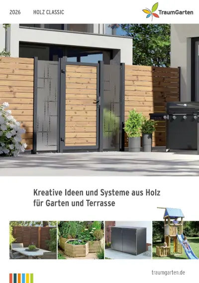 Katalog-Vorschau TraumGarten Holz Classic 2026