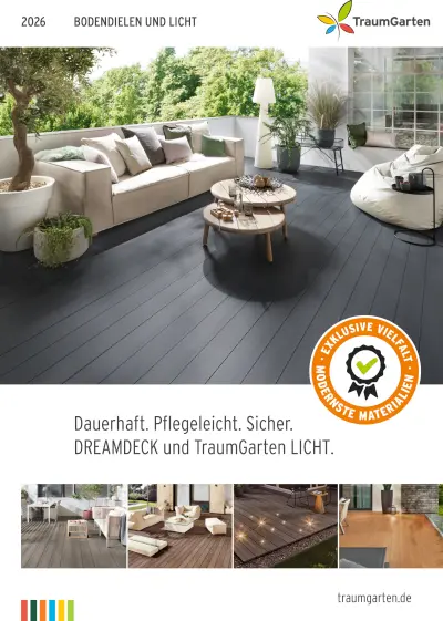 Katalog-Vorschau Bodendielen DREAMDECK & TraumGarten LICHT 2026